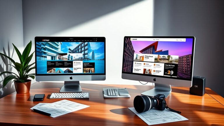 architectural website design analysis