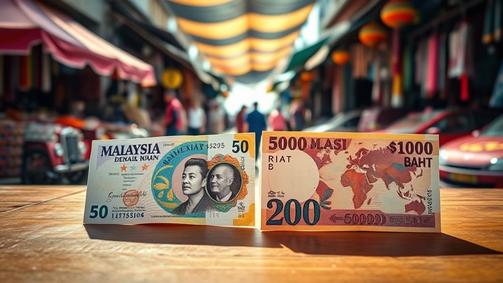 tinjauan pertukaran mata wang malaysia thailand