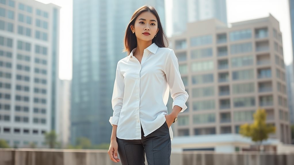 Kemeja wanita yang serba boleh
